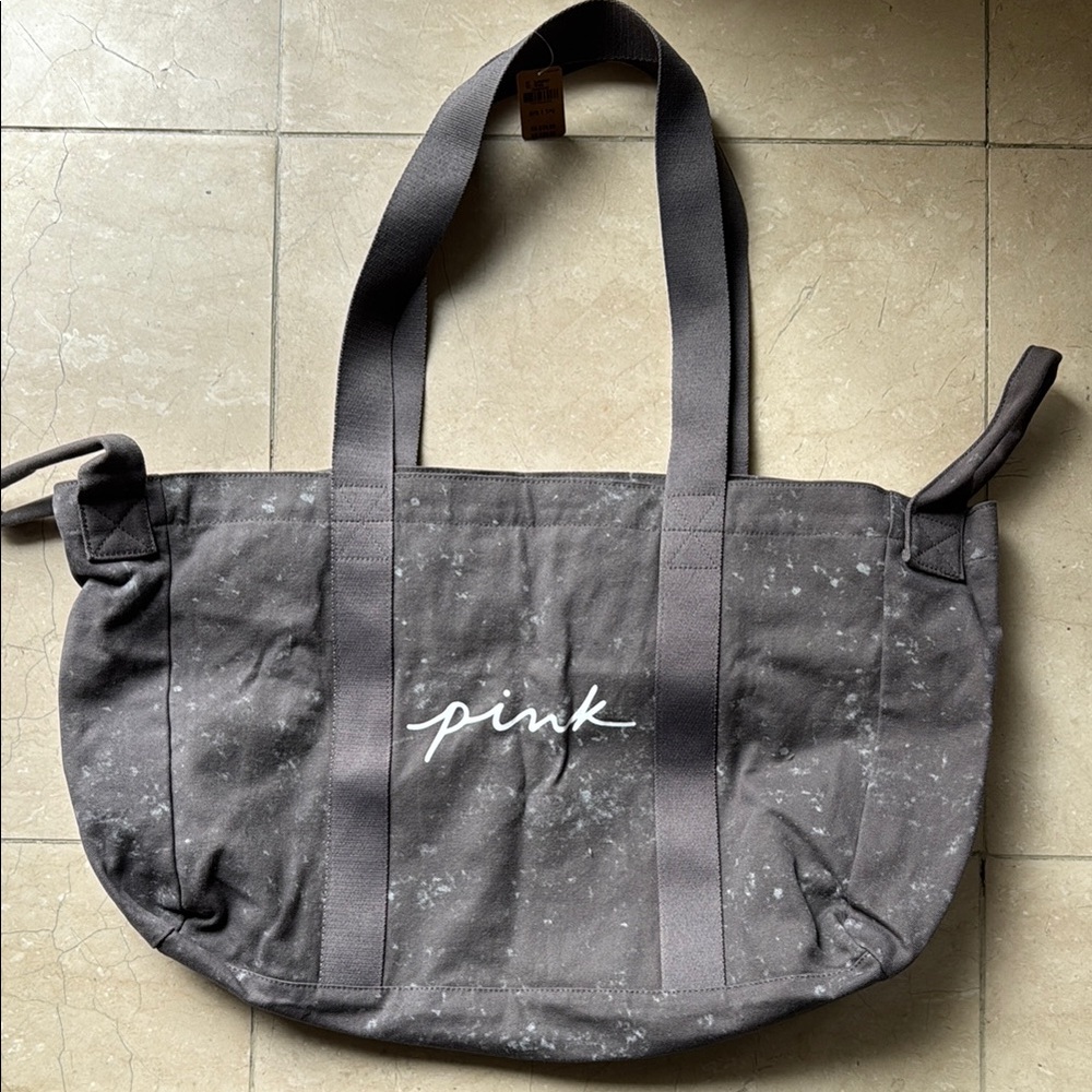 PINK Victoria's Secret Gray Tote Bag! NWT!